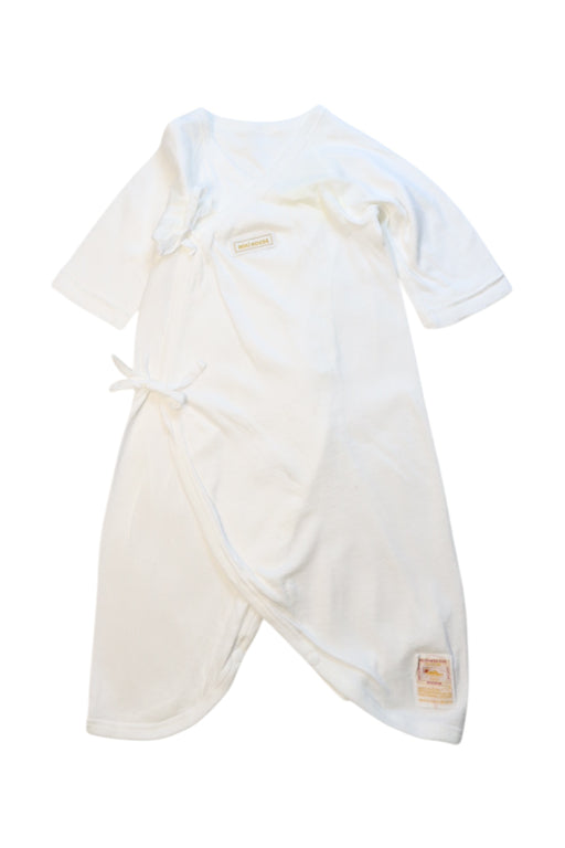 A White Sleepwear Bathrobes from Double B Mikihouse in size 6-12M for neutral. (Front View)