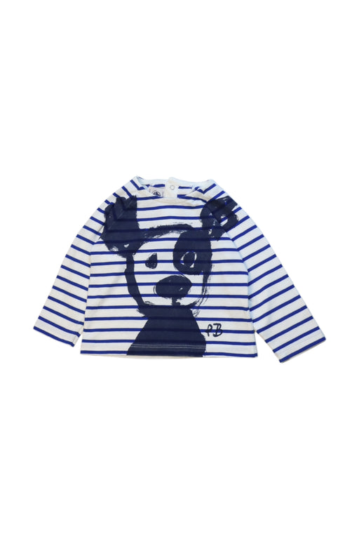 A Navy Long Sleeve Tops from Petit Bateau in size 6-12M for neutral. (Front View)