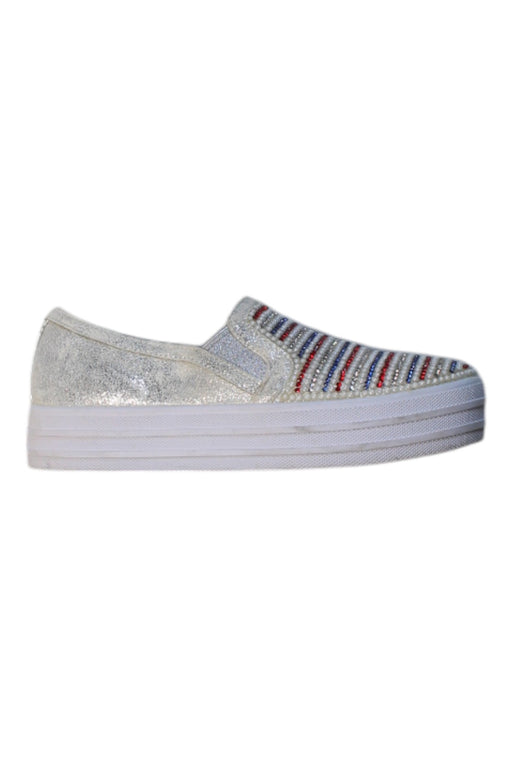 A Multicolour Slip Ons from Skechers in size 6T for girl. (Front View)