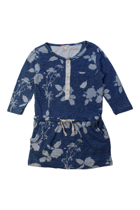 A Blue Long Sleeve Dresses from Crewcuts in size 6T for girl. (Front View)