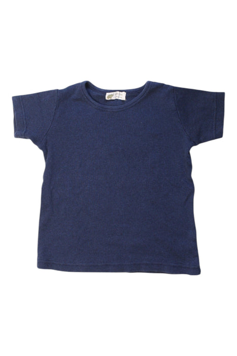 A Navy Short Sleeve T Shirts from Monica + Andy in size 4T for girl. (Front View)