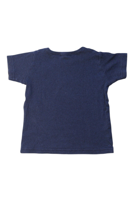 A Navy Short Sleeve T Shirts from Monica + Andy in size 4T for girl. (Back View)