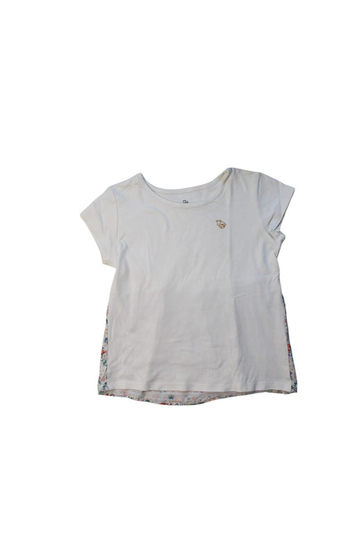 A White Short Sleeve T Shirts from Kingkow in size 6T for girl. (Front View)