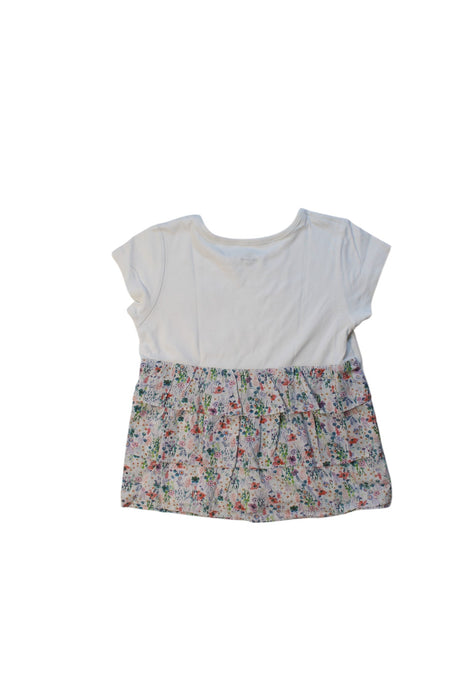 A White Short Sleeve T Shirts from Kingkow in size 6T for girl. (Back View)