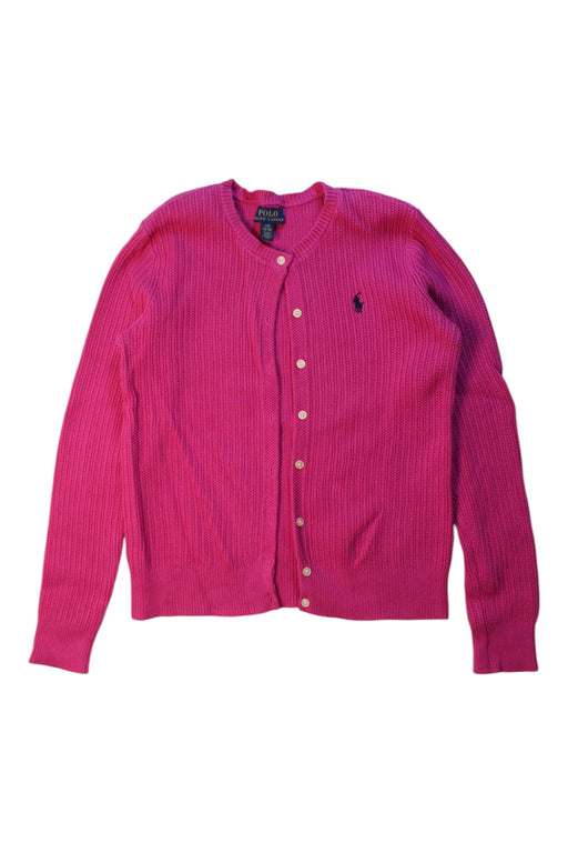 A Pink Cardigans from Polo Ralph Lauren in size 12Y for girl. (Front View)