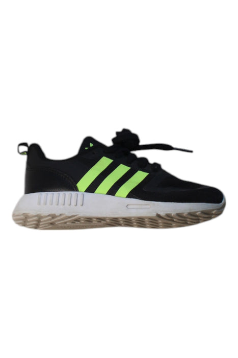 A Black Sneakers from Adidas in size 5T for boy. (Front View)
