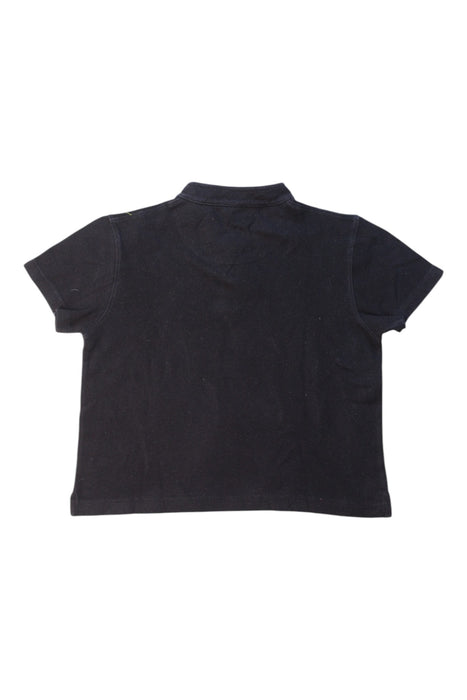 A Black Short Sleeve Polos from Shanghai Tang in size 5T for boy. (Back View)
