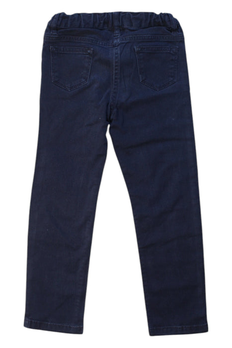 A Navy Casual Pants from Petit Bateau in size 4T for neutral. (Back View)