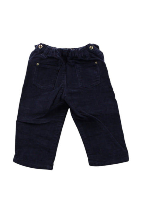 A Navy Casual Pants from Petit Bateau in size 6-12M for neutral. (Back View)