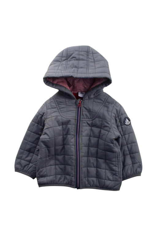 A Grey Puffer/Quilted Coats & Outerwear from Petit Bateau in size 6-12M for neutral. (Front View)