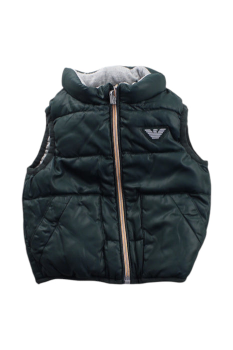 A Green Puffer/Quilted Coats & Outerwear from Armani in size 3-6M for neutral. (Front View)