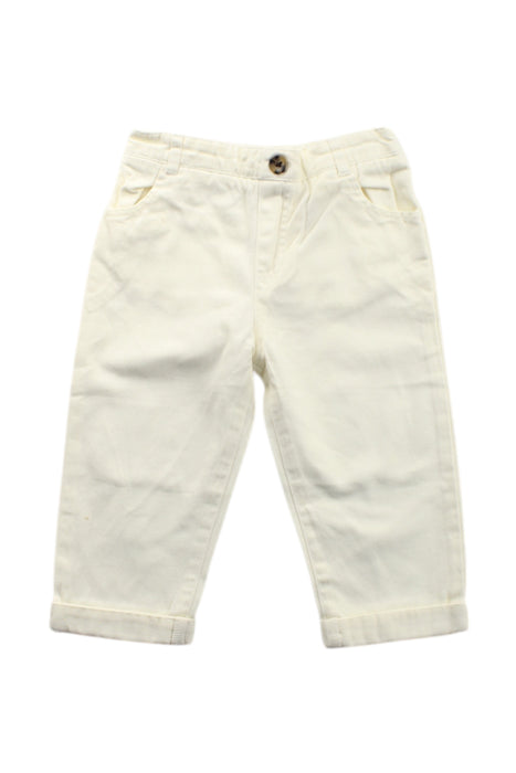 A Ivory Dress Pants from Marie Chantal in size 12-18M for neutral. (Front View)