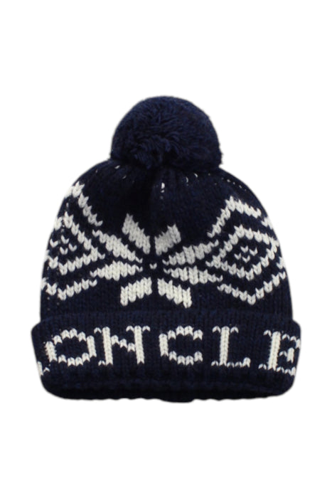 A Navy Winter Hats from Moncler in size 10Y for neutral. (Front View)