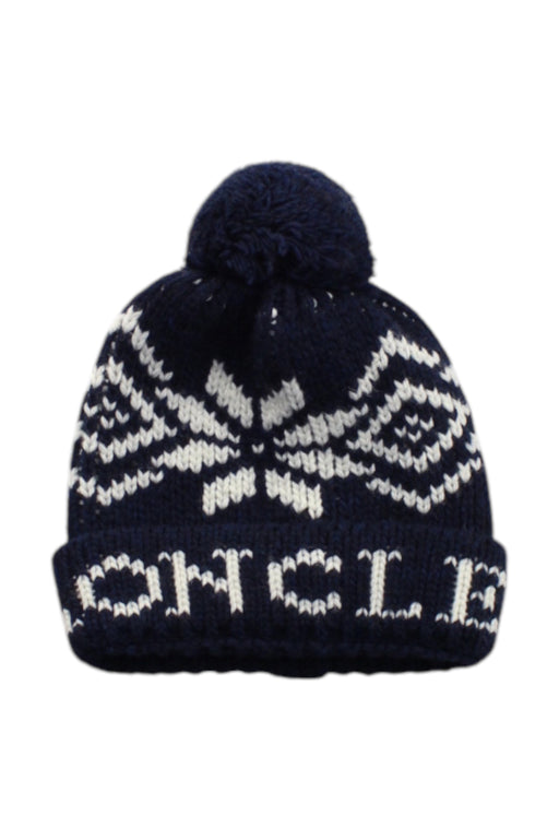 A Navy Winter Hats from Moncler in size 10Y for neutral. (Front View)