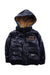 A Navy Puffer/Quilted Jackets from Dolce & Gabbana in size 3T for boy. (Front View)