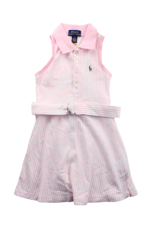 A Pink Sleeveless Dresses from Polo Ralph Lauren in size 3T for girl. (Front View)
