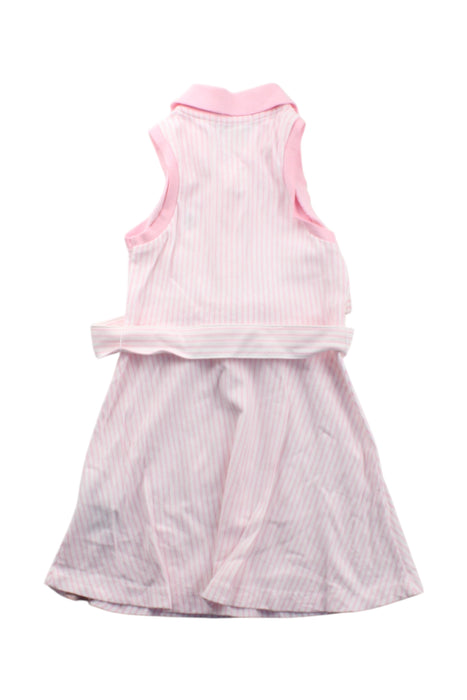 A Pink Sleeveless Dresses from Polo Ralph Lauren in size 3T for girl. (Back View)