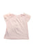 A Pink Short Sleeve Tops from Petit Main in size 2T for girl. (Back View)