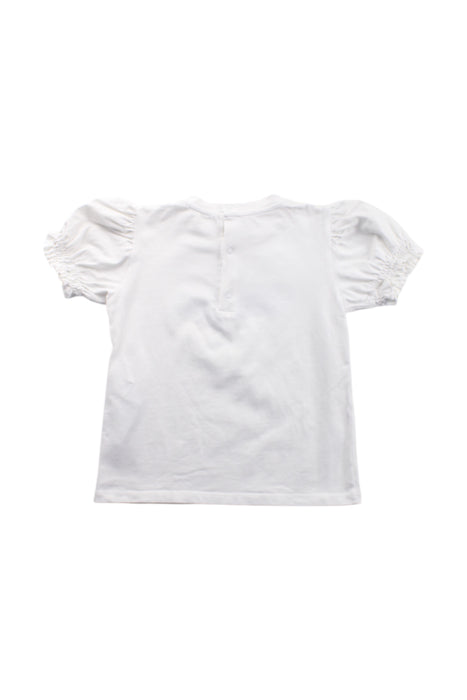 A White Short Sleeve Tops from Moschino in size 3T for girl. (Back View)