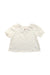 A White Short Sleeve Tops from Cyrillus in size 3T for girl. (Front View)