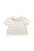 A White Short Sleeve Tops from Cyrillus in size 3T for girl. (Back View)