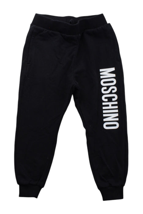 A Black Sweatpants from Moschino in size 4T for neutral. (Front View)