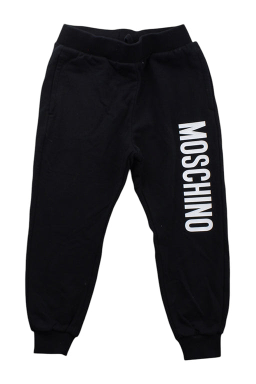 A Black Sweatpants from Moschino in size 4T for neutral. (Front View)