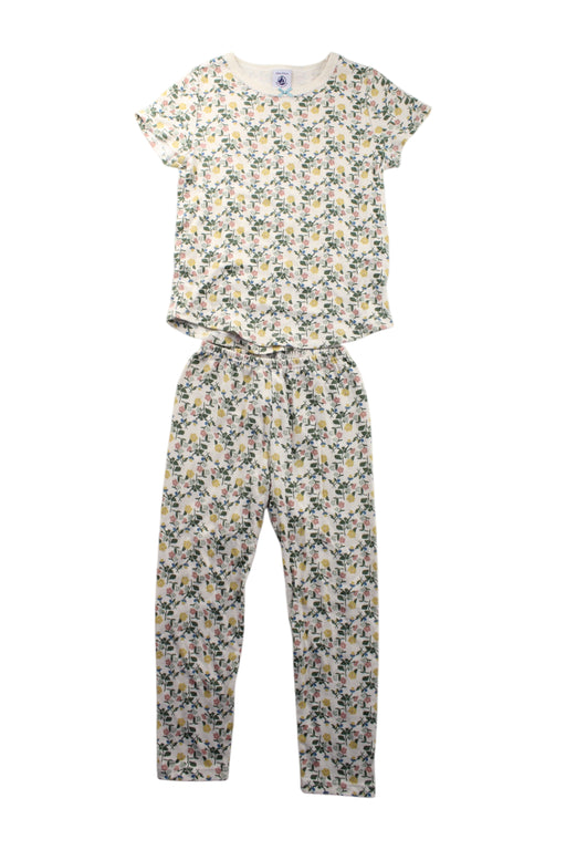 A Multicolour Pyjama Sets from Petit Bateau in size 4T for neutral. (Front View)