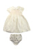A Ivory Dress Sets from Ralph Lauren in size 12-18M for girl. (Front View)