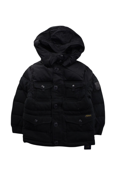 A Black Puffer/Quilted Coats & Outerwear from Polo Ralph Lauren in size 4T for boy. (Front View)
