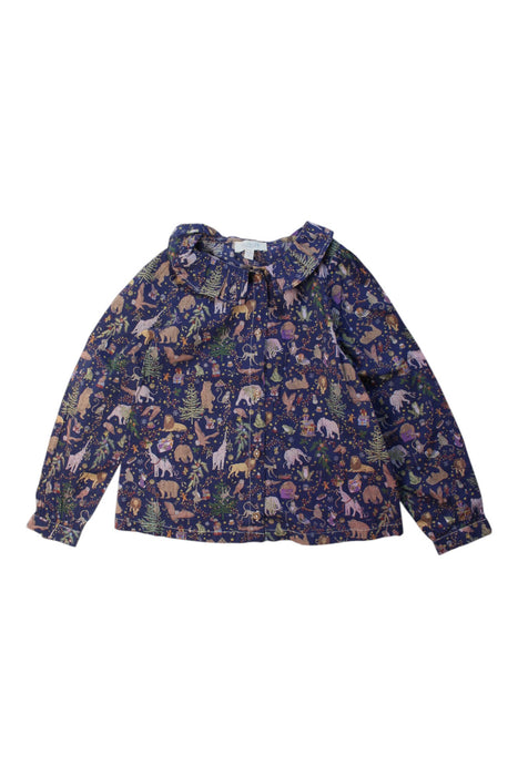 A Multicolour Long Sleeve Shirts from Olivier London in size 5T for girl. (Front View)
