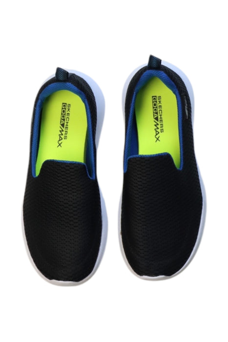 A Black Sneakers from Skechers in size 7Y for neutral. (Back View)