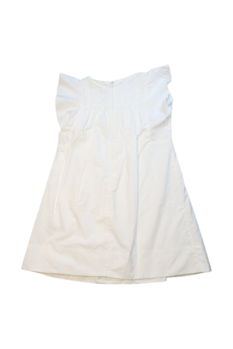 A White Sleeveless Dresses from Chloe in size 3T for girl. (Back View)