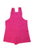 A Pink Overall Shorts from Seed in size 3T for girl. (Back View)