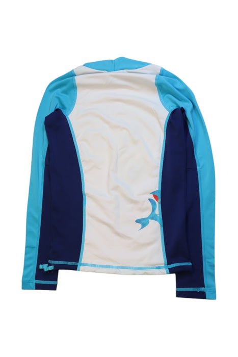 A Blue Rash Guards from Olaian in size 7Y for neutral. (Back View)