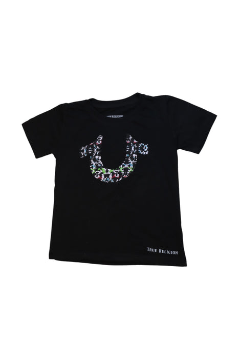 A Black Short Sleeve T Shirts from True Religion in size 7Y for neutral. (Front View)