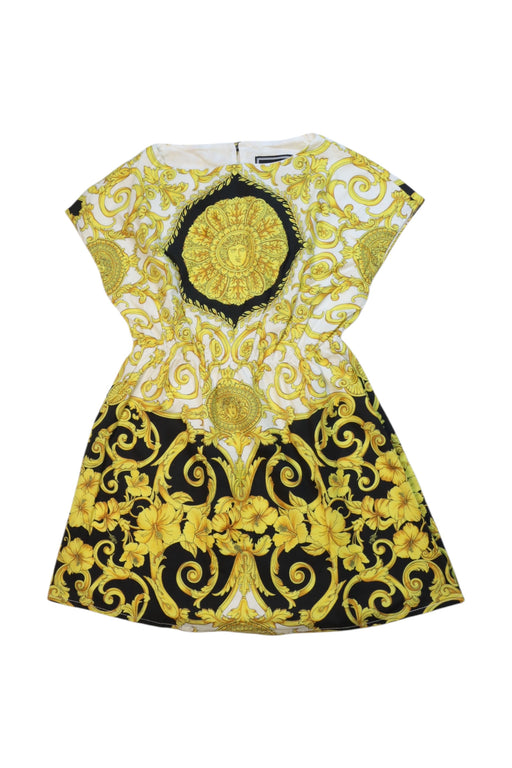 A Multicolour Short Sleeve Dresses from Young Versace in size 5T for girl. (Front View)