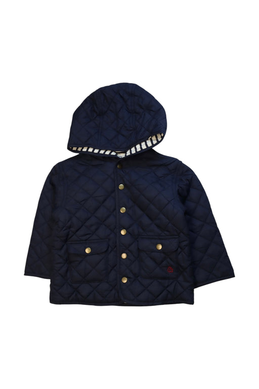 A Navy Puffer/Quilted Coats & Outerwear from Mamas & Papas in size 2T for neutral. (Front View)