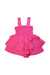 A Pink Sleeveless Rompers from BCBG in size 6T for girl. (Back View)