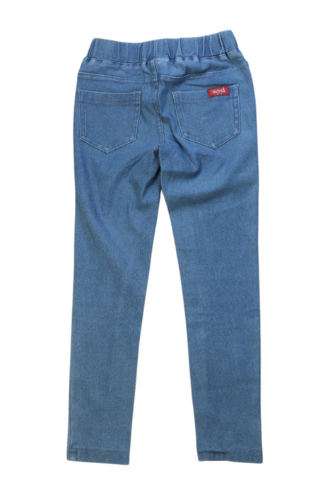A Blue Jeggings from Seed in size 3T for neutral. (Back View)