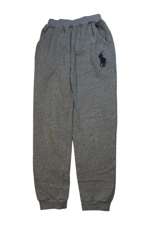 A Grey Sweatpants from Polo Ralph Lauren in size 7Y for boy. (Front View)