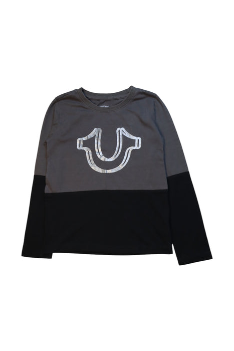 A Grey Long Sleeve T Shirts from True Religion in size 7Y for neutral. (Front View)