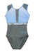 A Blue Leotards from Rocsa in size 6T for girl. (Front View)