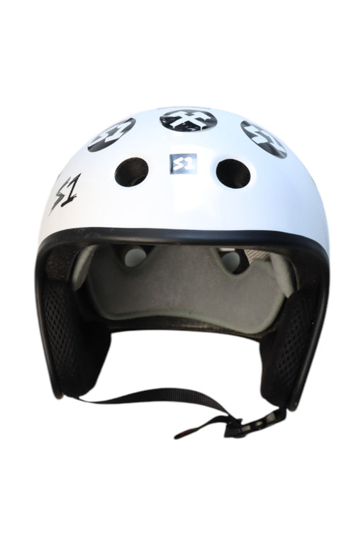 A White Bikes & Helmets from S1 in size O/S for neutral. (Front View)