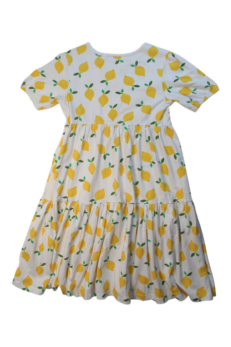 A White Short Sleeve Dresses from Hanna Andersson in size 10Y for girl. (Back View)