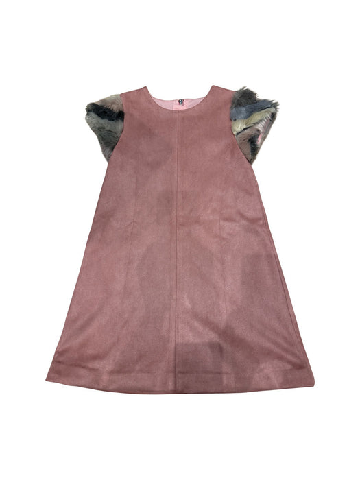 A Pink Sleeveless Dresses from Deux par Deux in size 8Y for girl. (Front View)