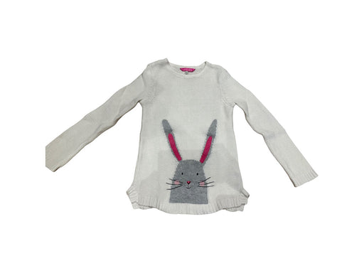A White Knit Sweaters from Joules in size 6T for girl. (Front View)