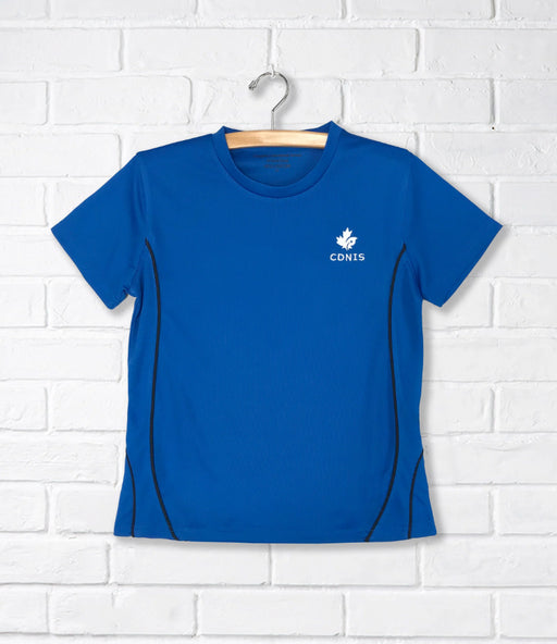 A Blue Short Sleeve T Shirts from CDNIS in size 2T for neutral. (Front View)