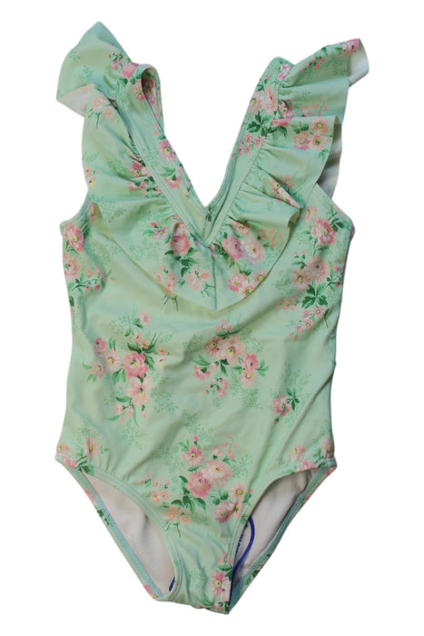 A Green Swimsuits from Janie & Jack in size 3T for girl. (Front View)