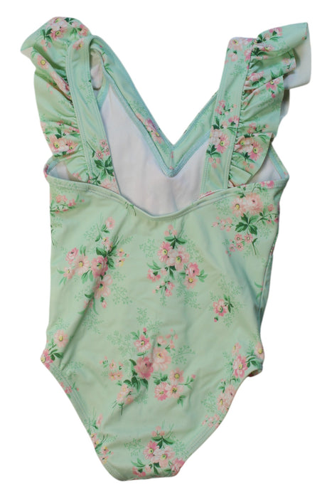 A Green Swimsuits from Janie & Jack in size 3T for girl. (Back View)